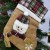 Yılbaşı Noel Askılı Çorap Süs 16x23 Cm Kardan Adam Figürlü